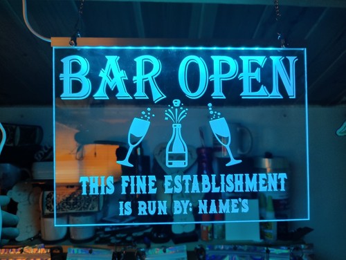 Personalised bar sign - personalised,