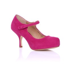 NEW WOMENS LADIES STRAP MID HEEL CASUAL SMART WORK PUMP COURT SHOES SIZE 3-8