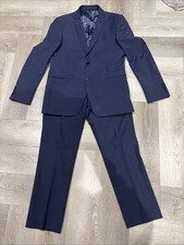 Men’s Ted Baker Blue Suit 40” Chest 32” Waist 29” Leg