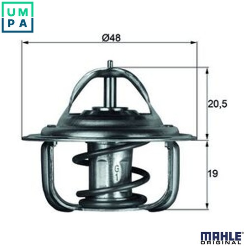 Thermostat coolant 92d - tx, 1