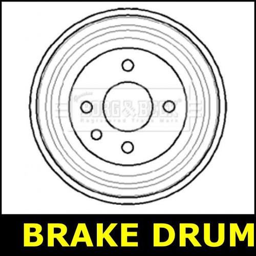 Brake drum rear fits - rear, vauxhall