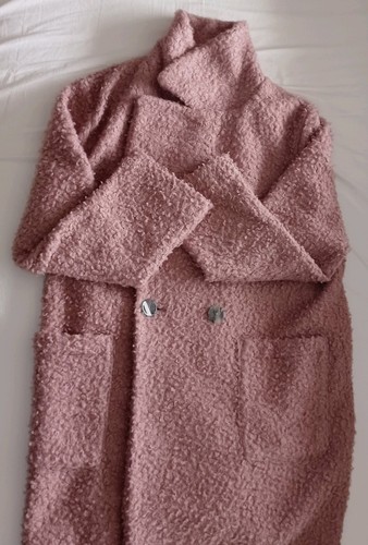 Ladies pink boucle double - boucle,
