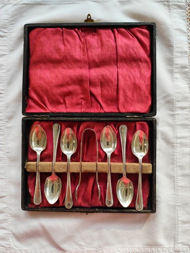 Vintage cased piece teaspoon - vintage,