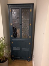 Ercol Corner Unit. Hague Blue. Great Condition. Display/ Drinks Cabinet.