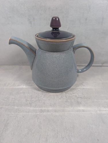 Denby storm blue plum - plum, teapot