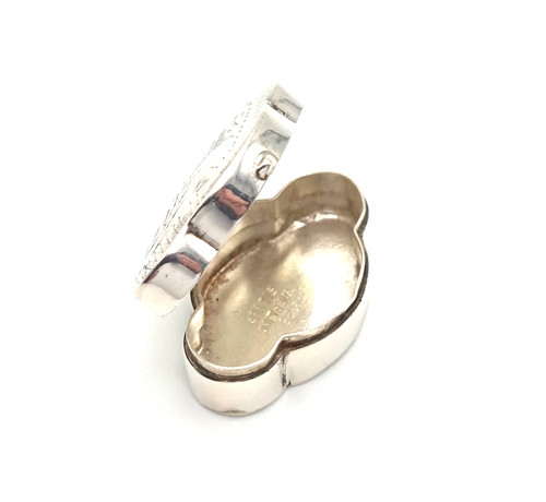 Sterling silver pill - silver, box