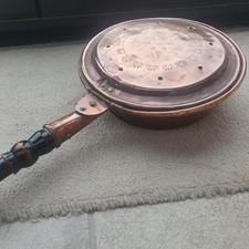 Copper Bed Warming Pan Long