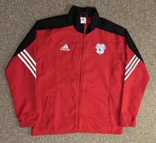Cardiff City Full Zip Adidas Training Jacket, Large, Excellent Condition