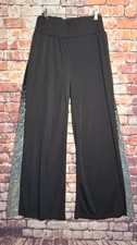 Black LADIES TROUSERS wide leg