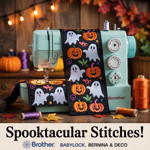 Halloween embroidery design - embroidery,