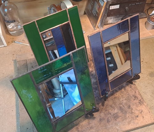 Stained glass mirrors - glass,