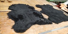 2x Black Genuine SheepSkin