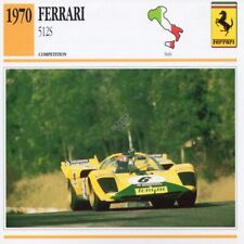 1970 FERRARI 512S Racing Classic Car Photo/Info Maxi Card