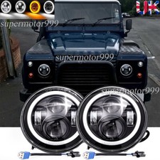 Pair 7inch LED HeadLight Halo