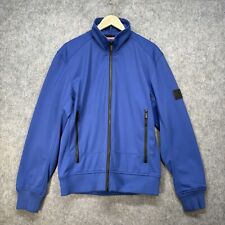 Karrimor Jacket Mens L Blue Full Zip Black Patch’s Collared Zip Pockets K100 