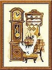 Grandfather Clock and Cat