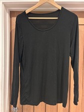 MARKS & SPENCER  Black Colour Thinner Style Heatgen Thermal Top UK 20