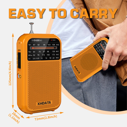 Portable mini radio - am, fm