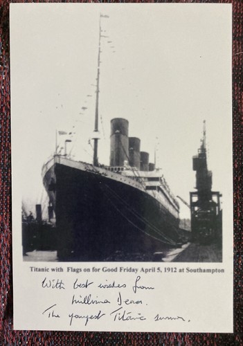 Titanic survivor millvina dean - survivor,