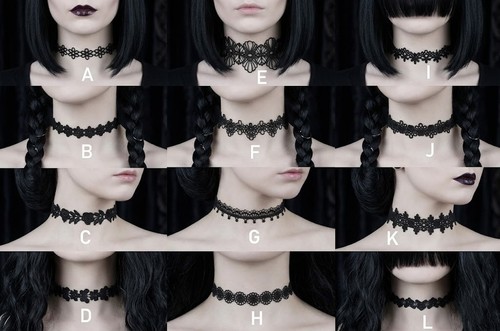 Ladies choker necklace - choker,