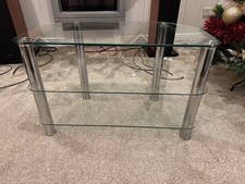 Glass Corner TV Stand