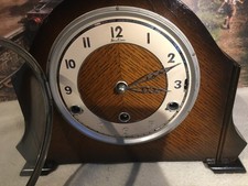  Antique Bentima Westminster chiming Mantle clock serviced working order