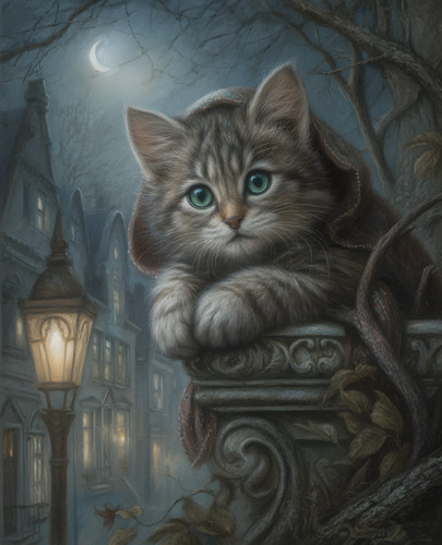 8x10 cat post cemetery - 8x10,