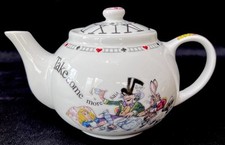 Alice in Wonderland Lewis Carroll “Mad Hatters Tea Party” Teapot By Paul Cardew