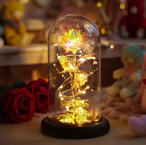 Colourful led rainbow rose - colourful,