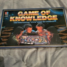 MB Game Of Knowledge Childrens Vintage 1984 Trivia Board Game Complete VGC
