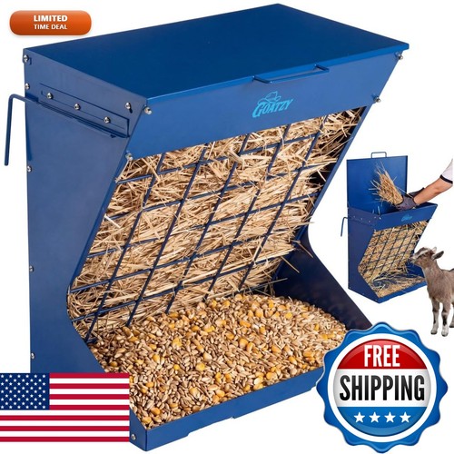 Goatzy wall mount hay rack - wall,