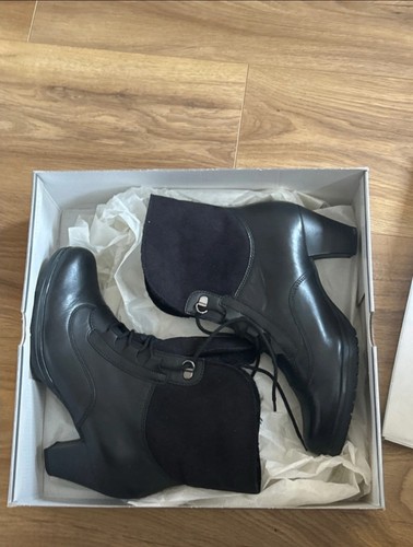 Women black leather - leather, gabor