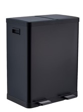 60L Dual Compartment Pedal Bin