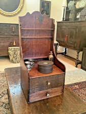 Oak spoon rack/cutlery box and
