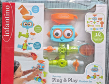 Infantino  Plug and Play Plumber Set 16 Piece Bath Robot. New Boxed