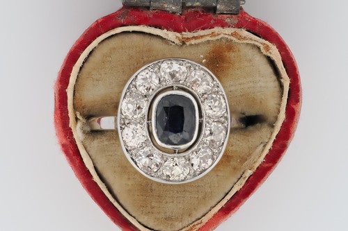 Antique edwardian sapphire - edwardian,