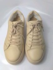 Vagabond Judy Platform Trainers In Beige Leather Butter UK Size 8