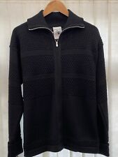 s.n.s. herning FULL Zip Bubble Knit Fisherman Virgin Wool Cardigan