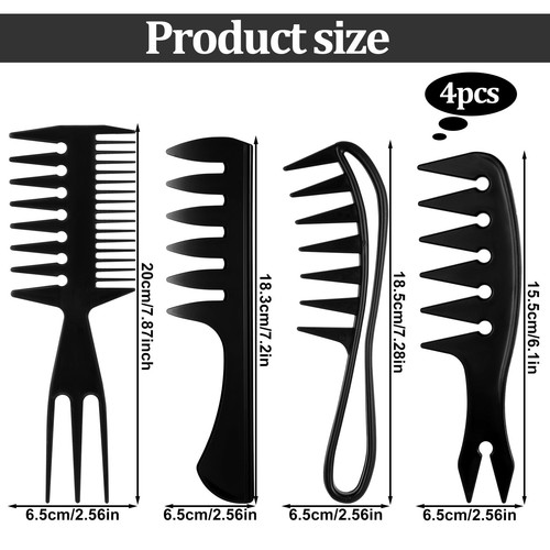 4pcs styling comb set - styling, for