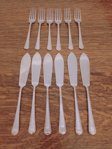 Vintage piece fish cutlery - 12,