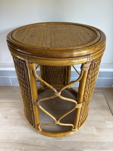 Vintage rattan wicker - vintage, side