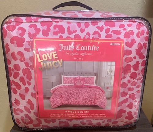 Juicy couture pink leopard - juicy, 8pc