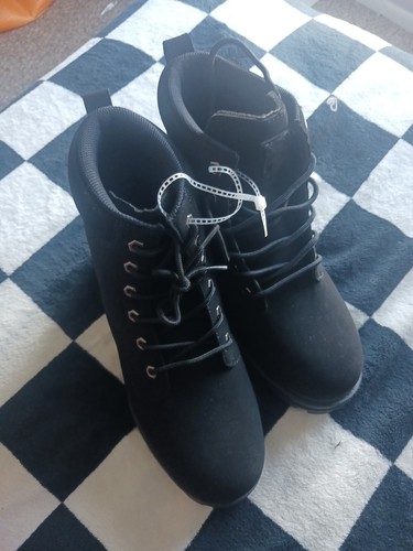 Black fila mens boots - black,