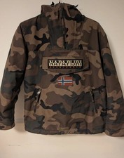 Vintage Style Napapijri Skidoo Anorak Jacket - Camouflage - Men's Small