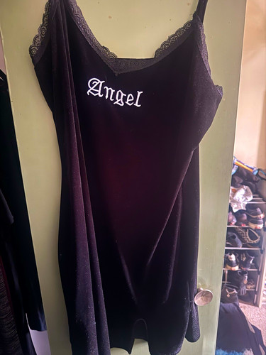 Women black full slip - black,