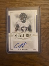 2017 Panini National Treasures - Signatures C.J. Mosley #S-Cjm Gold /25 (AU)