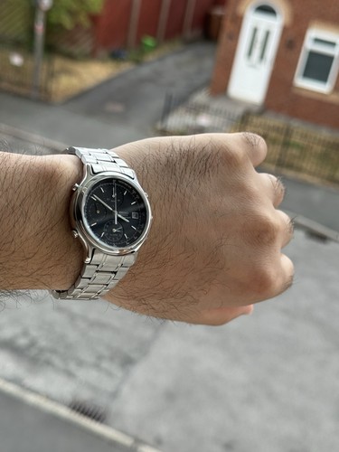 Seiko chronograph quartz black - seiko,