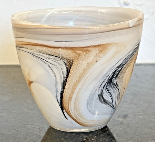 Studio art glass bowl - art,