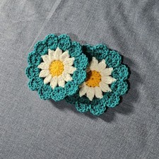 Handmade Crochet Coasters Set