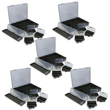 Wholesale Job Lot 5x NGT Carp Fishing 7+1 Terminal Tackle Box Storage Walllet